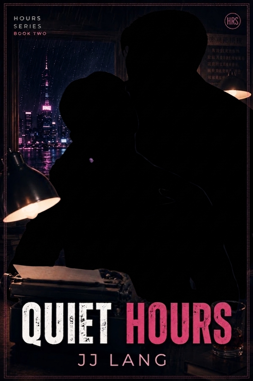 Quiet Hours teaser cover — two figures in silhouette